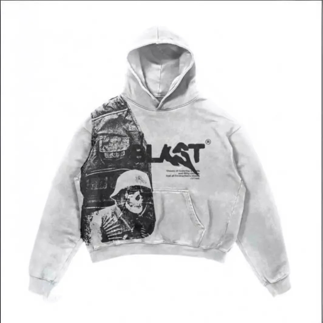 Unisex Streetwear Hoodie with Graphic Print – Oversized Fit | Multiple Colors